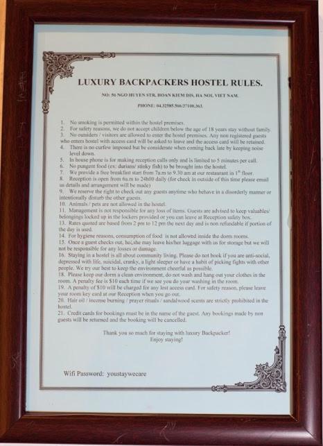 Luxury Backpakers Hotel Hanoi Dış mekan fotoğraf